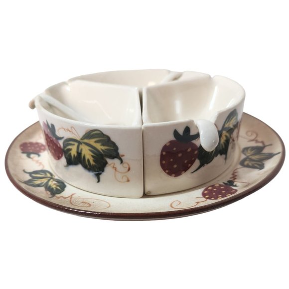 Fred Roberts MCM Vintage 1950s Marmalade Condiment Divided Serving Dish No Lid - Picture 5 of 10